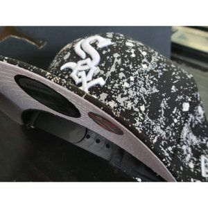 New Era 950 Chicago White Sox Splatter Black Baseball Snapback Hat Adjustable